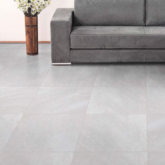 Bonolo Grey Eco Rectified Matt Hard Body Ceramic Floor Tile 600x600mm A-Grade   