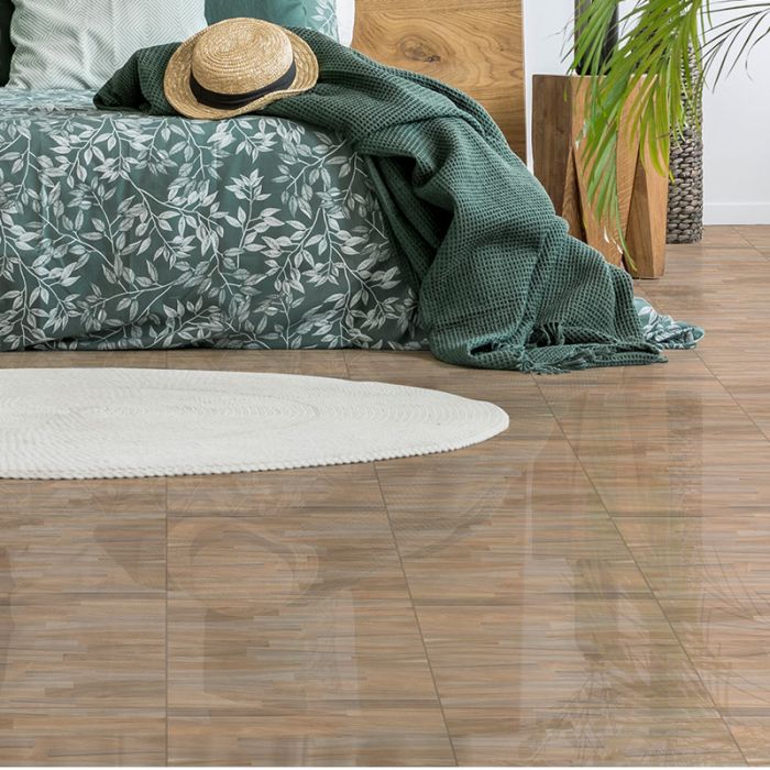 Marley Blend Shiny Ceramic Floor Tile 430x430mm A-Grade